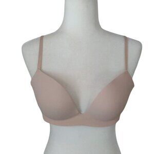Maidenform Nude Lightly Lined T-Shirt Bra 36C Adjustable Straps Smooth Finish